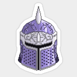 Pixel Art Knight Helmet Sticker